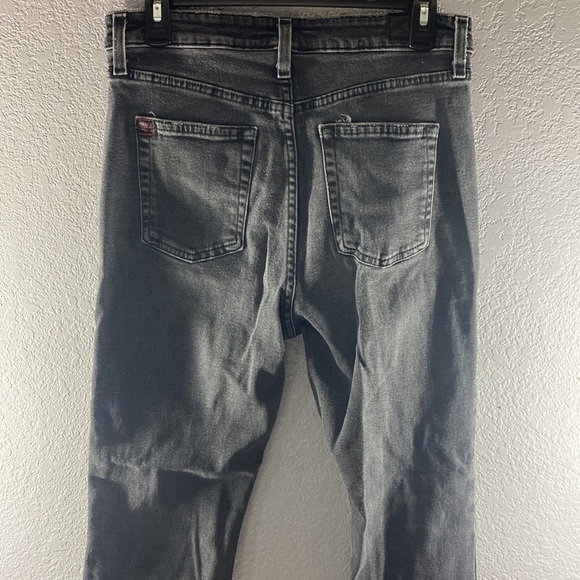 BDG Kick Flare High Rise Cropped Black Jeans - Picture 14 of 16